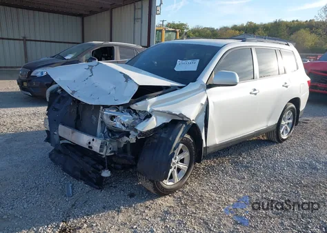 2013 Toyota Highlander Se V6 from USA, damaged, VIN 5TDBK3EH5DS225827